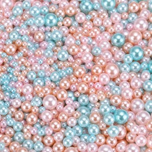 Unique Bargains Crafting Decorative Fillers No Hole Vase Faux Pearl 0.12-0.31inch 800 Pcs - 1 of 4