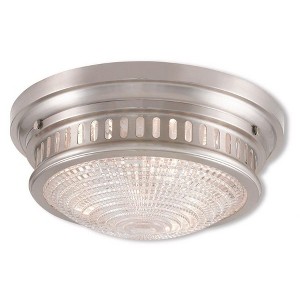 Livex Lighting Berwick 3 - Light Flush Mount in  Bronze - 1 of 4