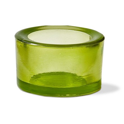 tag Chunky Tealight Holder Lt Green