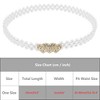 INSPIRE CHIC Women's Pearl Belt Crystal Rhinestone Retro Elastic Thin Waist Belt for Wedding Dress - 4 of 4