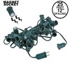 Novelty Lights C9 Magnetic Socketed Holiday Light String, Green Wire with 12 Inch Spacing, E17 Sockets, For Steel Surfaces - 2 of 4