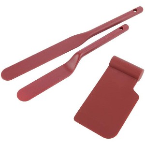 Lexi Home 3-Piece Nylon Baking Spatulas & Bowl Scraper Set - 1 of 3