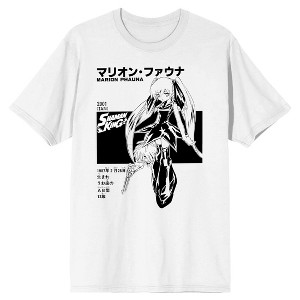 Shaman King Manga Marion Phauna Crew Neck Short Sleeve White Adult T-shirt - 1 of 3