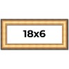 PosterPalooza | Panoramic Traditional Gold Picture Frame - UV Acrylic, Foam Board Backing, Hanging Hardware - 2 of 4