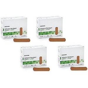 McKesson 16-4811 Performance Adhesive Bandage Fabric Strip 1 in. x 3 in. (4 Boxes of 100) - 1 of 4