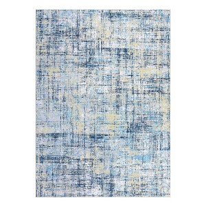 Washable Area Rug Modern Abstract Non Slip Rugs Foldable Low Pile Contemporary Indoor Carpet for Bedroom Office Kids Room Guest Room Study Room - 1 of 4