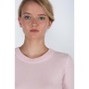 JENNIE LIU Women's 100% Pure Cashmere Long Sleeve Crew Neck Pullover Sweater - 2 of 4