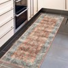 2x6 Area Rug, Washable Rug, Vintage Floral Carpet, Non Slip Kitchen Rugs, Entryway Rug, Bathroom Rugs, Thin Rugs for Bedroom, Stain Resistant Rugs - 2 of 4