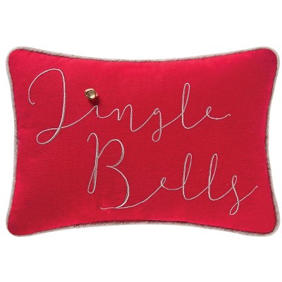 C&F Home 8" x 12" Jazzy Jingle Bells Petite Pillow