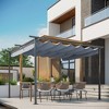 Outsunny Retractable Pergola Canopy, UV Protection & Sun Shade for Garden, Grill, Patio, Backyard - 2 of 4