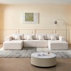 137.79'' Corduroy U-Shaped Reversible Sectional Sofa with Plush Cushions and Toss Pillows - 2 of 4