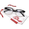 grinderPUNCH - Mens Non Prescription Clear Lens Glasses Black/Gold - 2 of 4