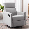 CAVINAS Modern Accent Chairs for Bedroom, Upholstered Rocker Nursery Chair Plush Seating Glider Swivel Recliner Chair - 2 of 4