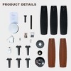 Ceiling Fans with Lights and Remote - 52 Inch Flush Mount Ceiling Fan with Noiseless Reversible DC Motor Timer LED Ceiling Fan for Bedroom Living Room - 4 of 4