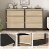 Whizmax 6 Drawer Dresser for Bedroom, Wooden Dresser Organizer with Storage, Modern Double Chest of Drawers for Bedroom, Living Room, Nursery - 4 of 4