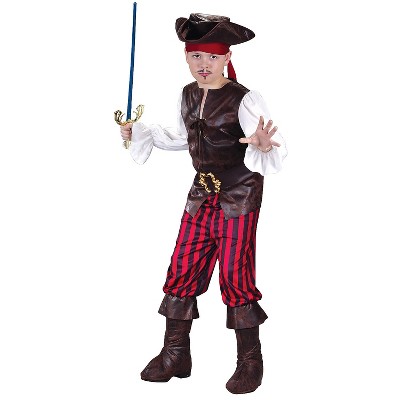 Fun World Boys' High Seas Buccaneer Pirate Costume