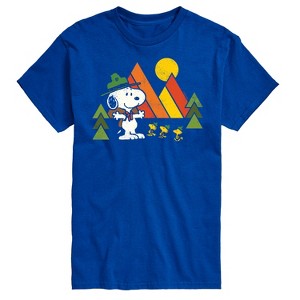 Men's - Peanuts - Retro Trailbrazers Short Sleeve Graphic T-Shirt - 1 of 4