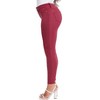 YMI Women's Hyper Stretch Mid-Rise 5 Pocket Slim Fit Skinny Jeans - 4 of 4