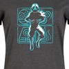 Women's Avatar: The Last Airbender Aang Airbending Graphic T-shirt Dress - Heather Charcoal - 4X - 2 of 4
