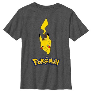 Boy's Pokemon Logo Running Pikachu T-Shirt - 1 of 4