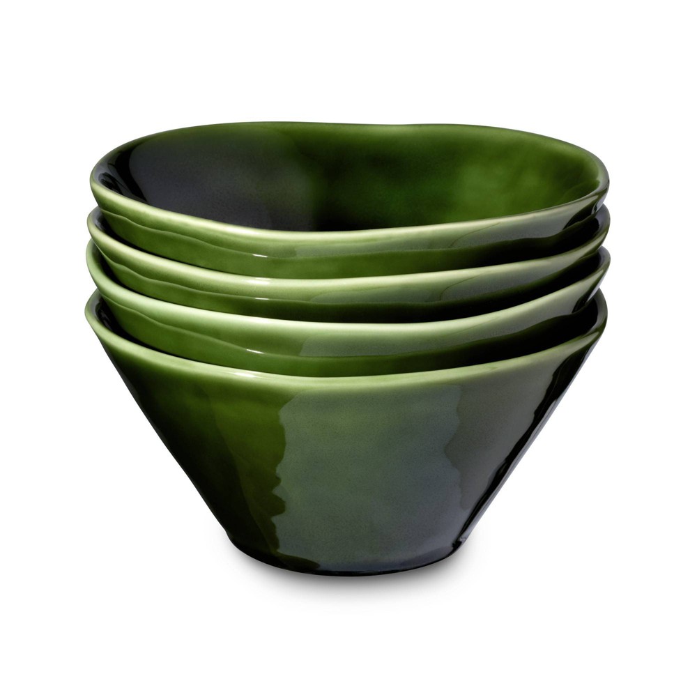 Certified International (Set of 4) 22oz Ice Cream Bowls Verde