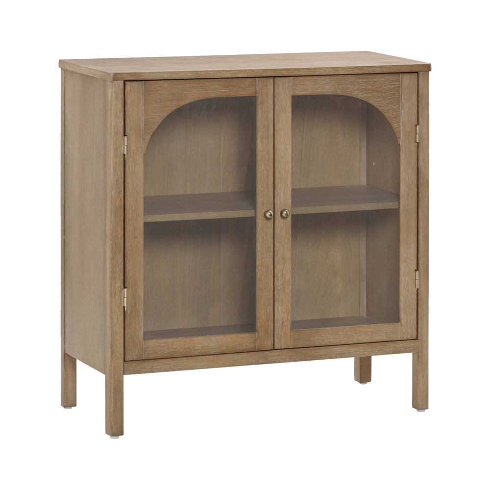 Nathan James Mason Console Cabinet with Doors Brown