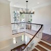 PAKOKULA 32.28 in. 8 light Black Traditional Chandelier with Cylinder Glass shade and Brass Accents for Dining Room - 2 of 4