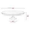 Smarty Had A Party 11.6" Clear Medium Round Plastic Cake Stands - 12 pcs - 3 of 4