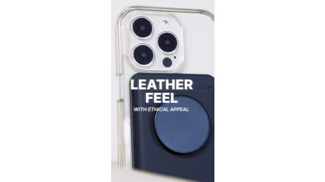 PopSockets Plant Leather PopWallet+ with PopGrip Cell Phone Grip and Stand with MagSafe, 2 of 7, play video