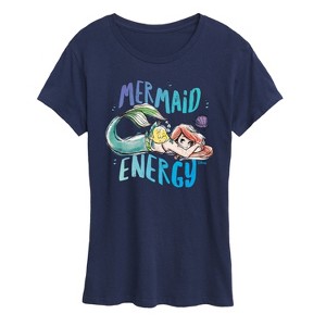 Women's - Disney - Mermaid Energy Ariel Short Sleeve Graphic T-Shirt - 1 of 4