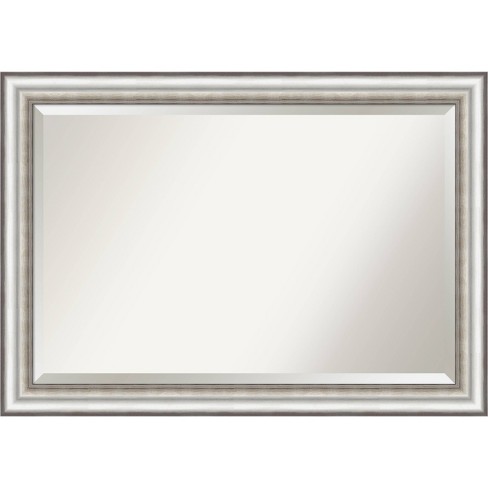 Silver framed store mirrors