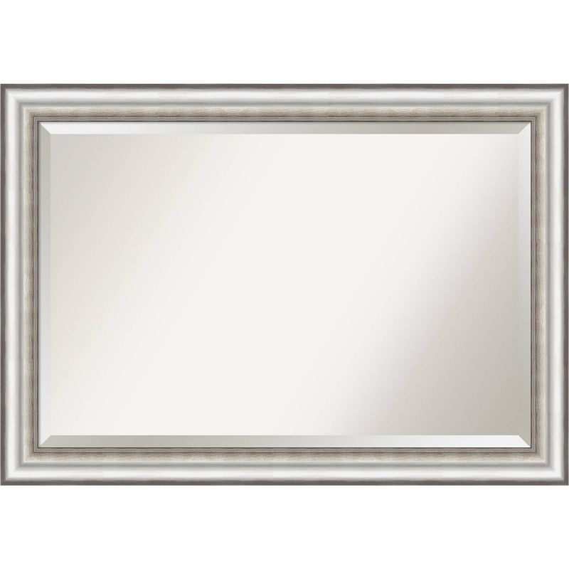 Salon Framed Bathroom Vanity Wall Mirror Silver - Amanti Art, 1 of 11