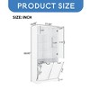 68" Tall Bathroom Storage Cabinet with Doors,Four-layeropen Shelves and Tilt-Out Laundry Hamper,Adjustable Shelf - Leovsnove - 3 of 4