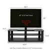 Furinno Mid-century 3-Tier Entertainment Center TV Stand for TVs up to 45" Black - 3 of 4