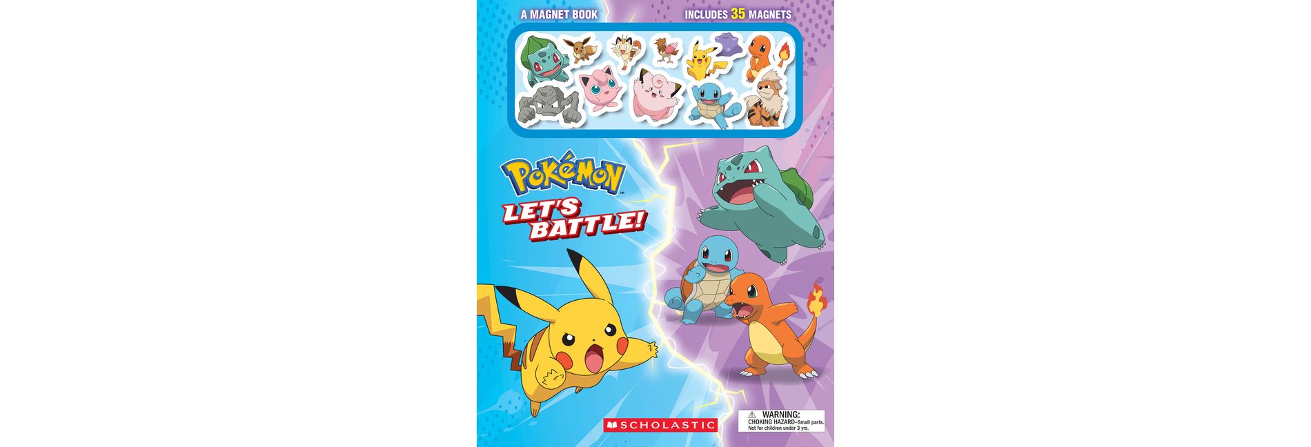 Let's Battle! (Pokémon Magnet Book) - by  Scholastic (Board Book)