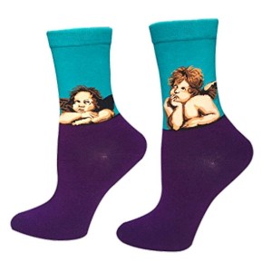 Raphael's Two Cherub Famous Art Socks from the Sock Panda (Women's Sizes, Adult Medium) - 1 of 3