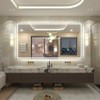 Apmir Super Bright Front & Back LED Lighted Anti-Fog Tempered Glass Bathroom/Vanity Mirror with ETL & 3-Year Warranty - 2 of 4