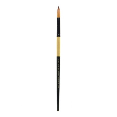 Dynasty Black Gold Series Long Handled Synthetic Round Brushes, Series 1526