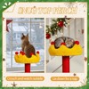 Angel Sar 29.5in Christmas Plush Cat Tree, Multi-Level Cat Tower with Condo, Crown Perch, Sisal Scratching Posts, Activity Center for Indoor Cats - 4 of 4