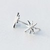 Hollywood Sensation Star Stud Earrings Cubic Zirconia .75 Inches Gold - 2 of 4