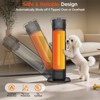 Nfccra Outdoor Electric Patio Heater, 27-inch 1200W Infrared Tower Heater w/ Instant Heat, IPX5 Waterproof, Tip-Over & Overheat Protection - 2 of 4