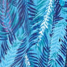 paradise blue watercolor palm