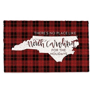 Creative Products There's no Place like North Carolina for the Holidays 30 x 18 Door Mat - 1 of 1