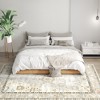 Aghana Digitals Faux Cashmere Blue Boho Area Rug: Machine Washable, Non-Slip Indoor Carpet for - 3 of 4