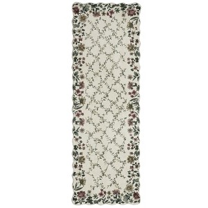Coolmee Area Rugs Floral Washable Rugs for Bedroom with Non Slip Backing Vintage Low Pile for Bedroom Living Room Farmhouse - 1 of 4