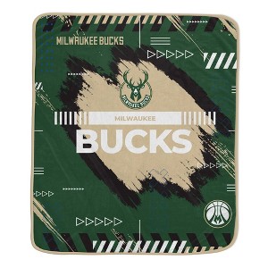 NBA Milwaukee Bucks 50"x60" Game Tech Ultra Soft Blanket - 1 of 2