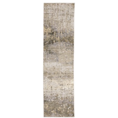Oriental Weavers Nebulous 001H9 Beige/ Grey Indoor Area Rug - 2'3" x 7'6"