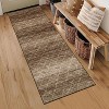 Boho Chic Washable Thin Area Rug, Elegant Foldable Non Slip Carpet for Entryway, Living Room, Bedroom - 3 of 4