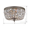 Crystorama Lighting Ceiling Mount 2 - Light Flush Mount in  Olde Brass - 3 of 3