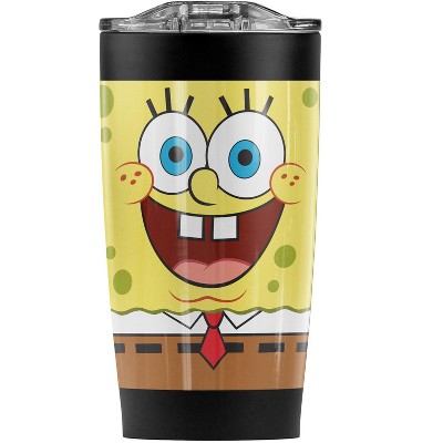 Spongebob Squarepants Goofy Face Steel Tumbler 20oz Coffee Travel Mug